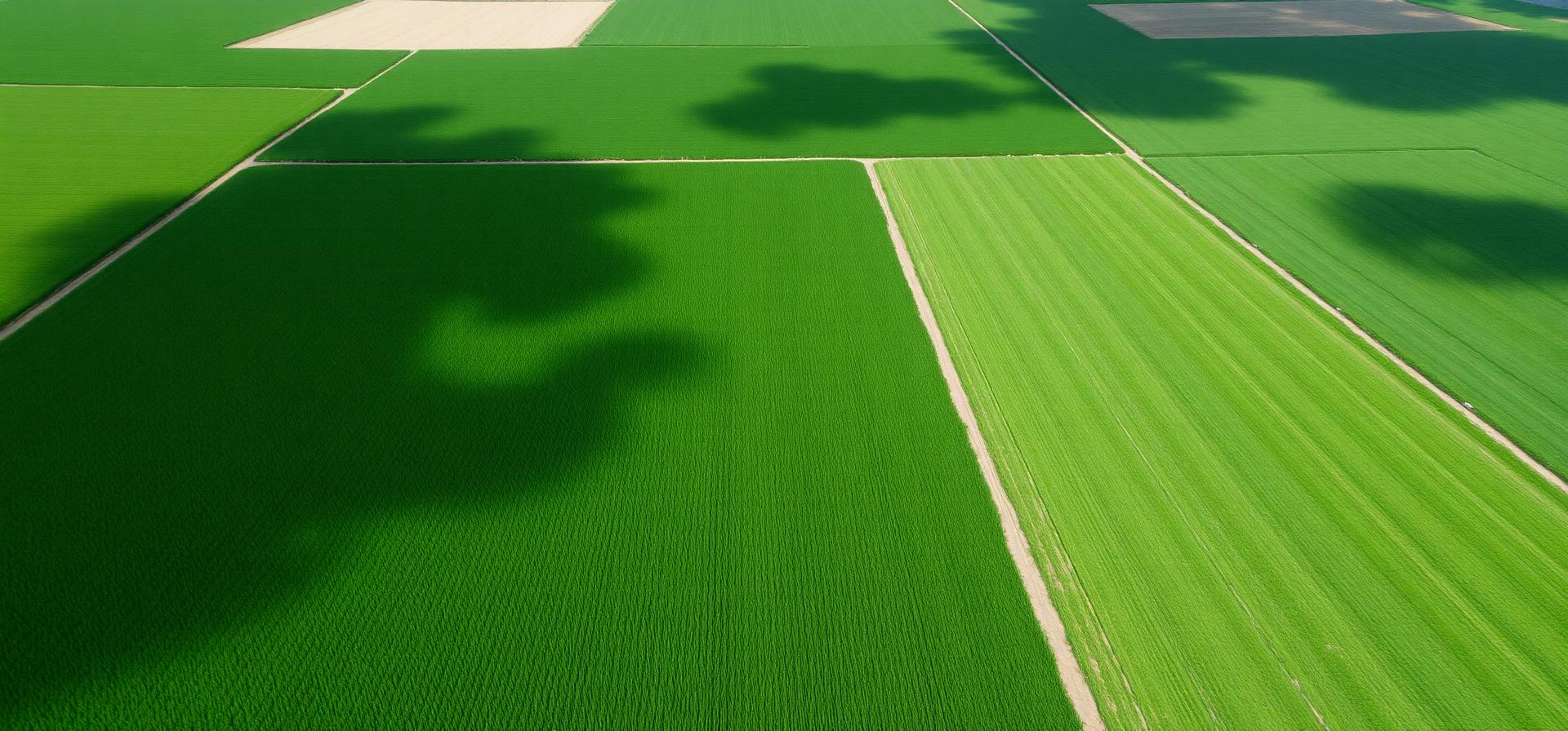 Aerial agricultural fields